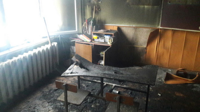 У Кам`янському горіла школа