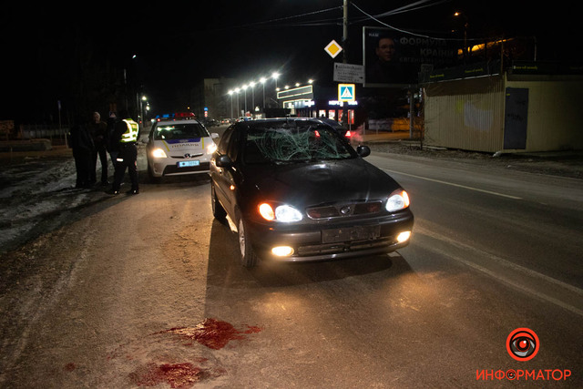 В Днепре на Батумской Daewoo Lanos сбил мужчину