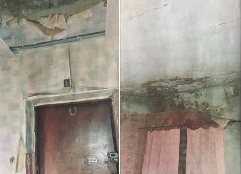 В Каменском в жилом доме обрушился потолок