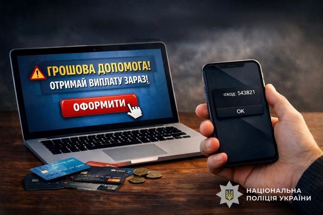 «Грошова допомога» в один клік — пастка для довірливих: поліція Дніпра застерігає від онлайн-шахраїв