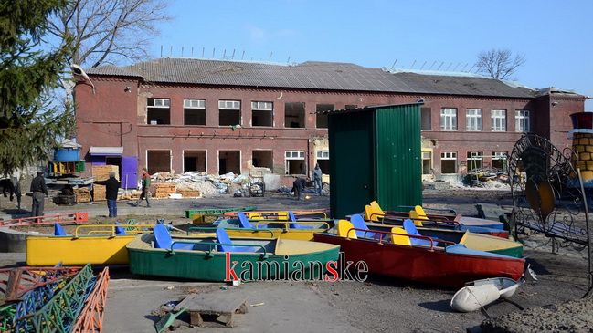 Разгром в Центральном городском парке Каменского