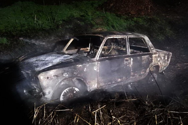 Второй случай за сутки: на Днепропетровщине в сгоревшем автомобиле обнаружили труп