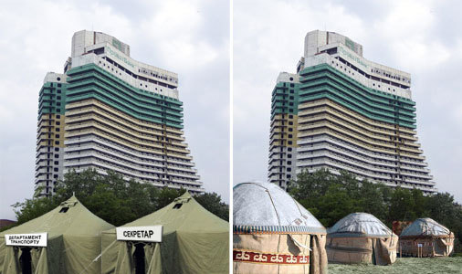 ГлавАПУ срочно проектирует варианты расположения палаточного городка Горсовет переедет в гостиницу «Парус»