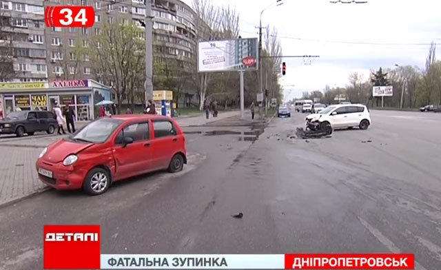 И снова ДТП на остановке на Победе