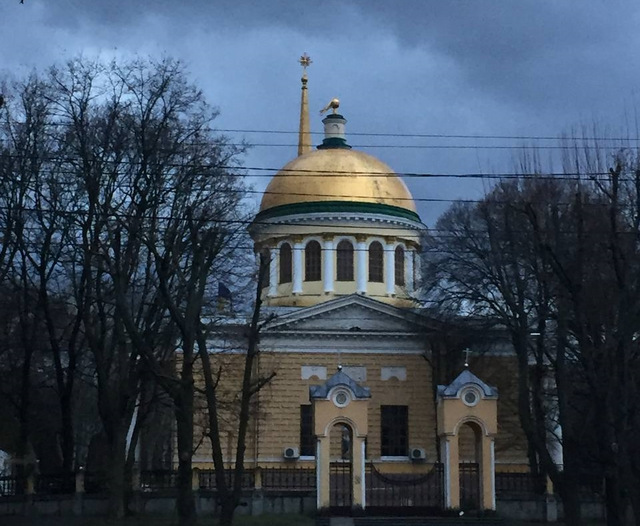 На Преображенском соборе упал крест