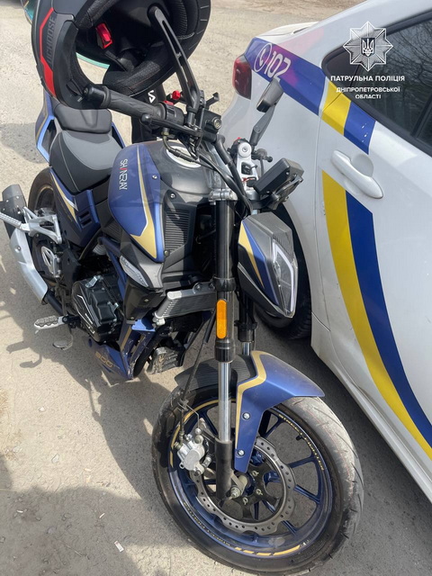 Без права управления и пьяный: патрульные обнаружили нарушителя на мотоцикле Shineray