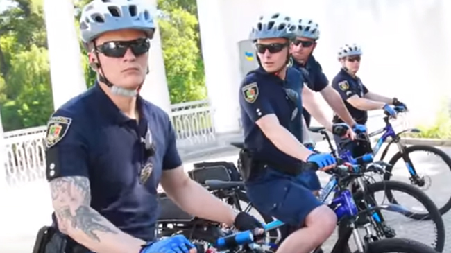 В Кривом Роге появился полицейский велопатруль