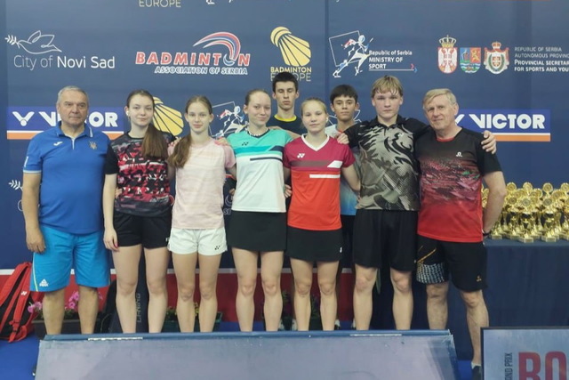 Дніпровські бадмінтоністи вибороли 5 медалей на турнірі в Сербії