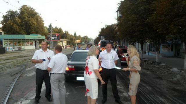 В Каменском перекрыт подъезд к Центральному рынку