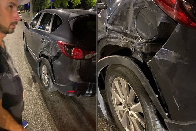 В Днепре на Набережной Победы пьяный водитель троллейбуса врезался в Mazda