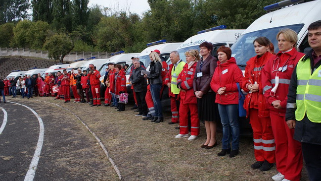 Масштабные всеукраинские учения медиков проходят в Каменском