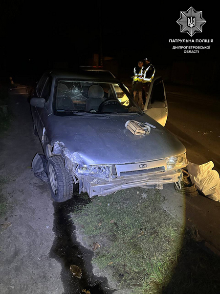 У Дніпрі патрульні зупинили нетверезу водійку, яка скоїла ДТП