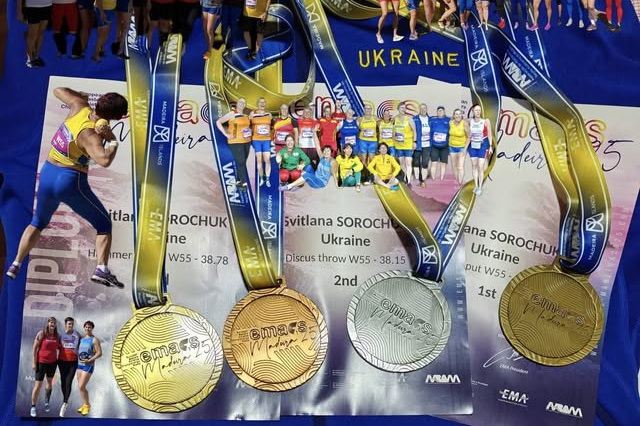Троє легкоатлетів з Дніпра стали призерами чемпіонату Європи серед ветеранів в Португалії