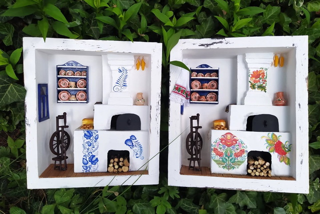 Дніпровська майстриня виготовила мініатюрні моделі українських печей