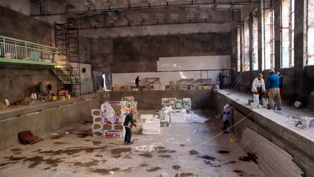 Завершить капремонт бассейна в Каменском лицее №15 планируют до конца 2017 года