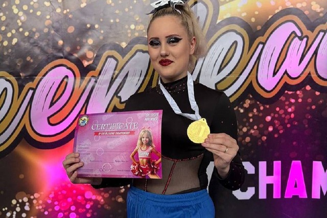 Днепрянка Ангелина Филипчук завоевала золото на чемпионате по черлиденгу