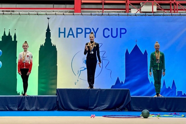 14-летняя Варвара Чубарова из Днепра завоевала «бронзу» на турнире по художественной гимнастике в Бельгии