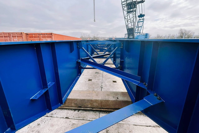 На Дніпропетровщині встановлюють модульний міст за японською технологією