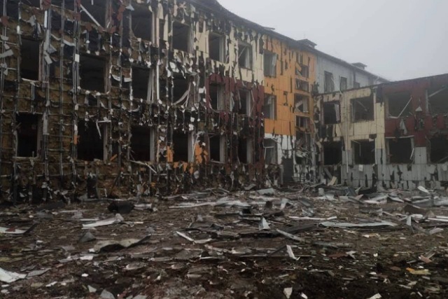 Межевская средняя школа № 1 после обстрела Оккупанты разрушили лицей на Днепропетровщине