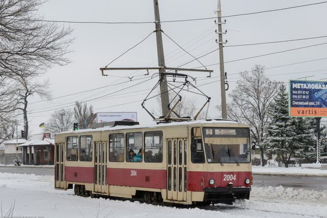 В четверг и пятницу в Каменском трамвай №2 будет курсировать по сокращенному маршруту