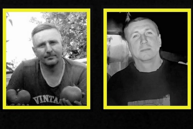 Загиблі через удар РФ по Тернівці шахтарі Валерій Каліневич (ліворуч) та Віталій Коротіч. ДТЕК Енерго/Facebook Бросились на помощь раненым. В результате атаки РФ по Терновке погибли двое шахтеров